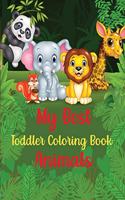 My Best Toddler Coloring Book Animals