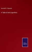 Table of Anti-Logarithms