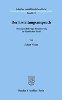 Der Erstattungsanspruch