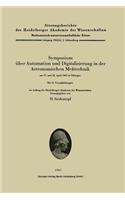 Symposium Über Automation Und Digitalisierung in Der Astronomischen Meßtechnik Am 27. Und 28. April 1962 in Tübingen