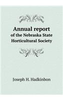Annual report of the Nebraska State Horticultural Society: (English)