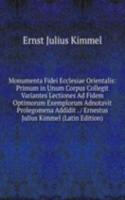 Monumenta fidei ecclesiae orientalis