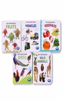 Navneet Tiny Board Book Library- Best Picture board books for tiny tots: 5 Books- Birds, Wild animals, Fruits, Vegetables, Vehicles- Early Learning Books