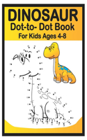 Dinosaur Dot to Dot Book for Kids Ages 4-8