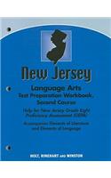 New Jersey Language Arts Test Preparation Workbook, Second Course