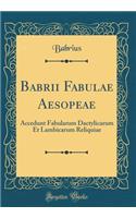 Babrii Fabulae Aesopeae: Accedunt Fabularum Dactylicarum Et Lambicarum Reliquiae (Classic Reprint)