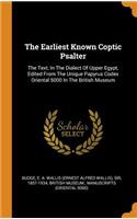 The Earliest Known Coptic Psalter