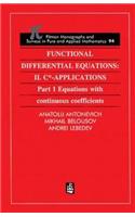 Functional Differential Equations