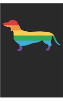 LGBT Notebook - LGBT Dachshund Gay Pride Flag LGBT Pride Month - LGBT Journal