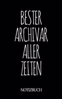 Bester Archivar Aller Zeiten Notizbuch: A5 auf 120 Seiten I kariert I Skizzenbuch I super zum Zeichnen oder notieren I Geschenkidee für die Liebsten I Format 6x9 I Geschenk