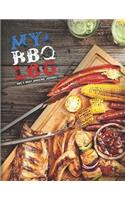 My BBQ Log, BBQ & Meat Smoking Journal: Logbook - Recipe Book To Write In - Take Notes - Refine The Process - Improve Your Results - 8.5 x 11 - 110 Pages For 50 Recipes