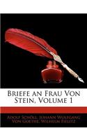 Briefe an Frau Von Stein, Volume 1