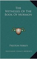 Witnesses Of The Book Of Mormon