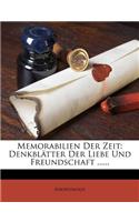 Memorabilien Der Zeit: Dritte Sammlung