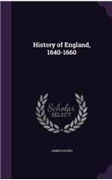 History of England, 1640-1660