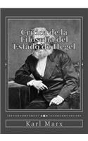 Crítica de la Filosofía del Estado de Hegel