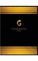 Finance Manager Log (Logbook, Journal - 125 pages, 8.5 x 11 inches): Finance Manager Logbook (Black Cover, X-Large)(Centurion Logbook/Record Books)