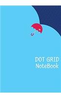 Dot Grid Notebook: Umbrella