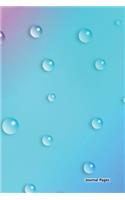 Journal Pages - Cool Blue Water Drops