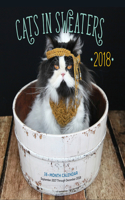 Cats in Sweaters Mini 2018: 16 Month Calendar Includes September 2017 Through December 2018