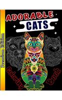 Adorable Cats Coloring Book