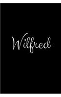 Wilfred: notebook with the name on the cover, elegant, discreet, official notebook for notes