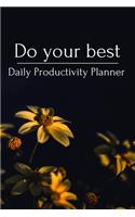 Do your best Daily Productivity Planner