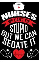 Nurses We Can't Fix Stupid But We Can Sedate It