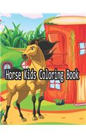 Horse kids coloring book: Horse Coloring Pages for Kids (Horse Coloring Book for Kids Ages 4-8 9-12)