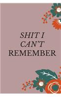 Shit I Can't Remember