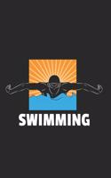 Schwimmen Schwimmer Notizbuch