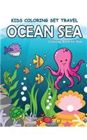 Kids Coloring Set Travel Ocean Sea