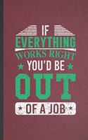 If Everything Works Right You'd Be Out of a Job