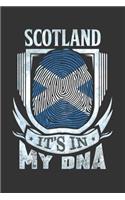 Scotland It's In My DNA: Scottish Thumbprint Flag Diary Planner Notebook Journal 6x9 Personalized Customized Gift For Patriotic Scottish With there Heritage And Roots From S