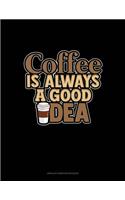 Coffee Is Always A Good Idea: Unruled Composition Book(1344 Unruled Composition Book)