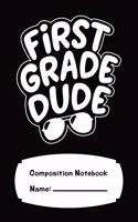 First Grade Composition Notebook For Boys 120 Pages College Wide Ruled