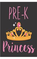 Pre-K Princess: Back To School Girls Writing Notebook For Preschoolers