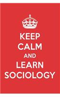 Keep Calm and Learn Sociology: Sociology Designer Notebook
