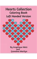 Hearts Collection Coloring Book: Left Handed Version