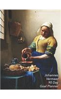Johannes Vermeer 90 Day Goal Planner: The Milkmaid - Set Yourself Up for Success - 3 Month Organizer to Achieve Your Goals - Quarterly Planner with 2019 Calendar
