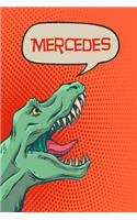 Mercedes: Personalized Dino Isometric Dot Paper Notebook 120 Pages 6x9