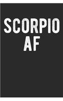 Scorpio AF: Zodiac Pride Astrology Notebook