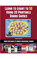 Preschool Printables (Learn to Count to 50 Using 20 Printable Board Games)