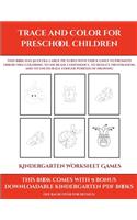 Kindergarten Worksheet Games (Trace and Color for preschool children)