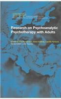 Research on Psychoanalytic Psychotherapy with Adults