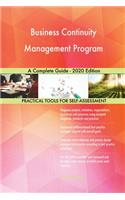 Business Continuity Management Program A Complete Guide - 2020 Edition