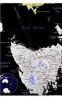 Tasmania, Australia Color Map Journal: Take Notes, Write Down Memories in this 150 Page Lined