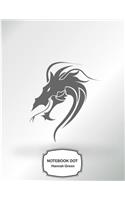 Notebook Dot: Dragon: Notebook Journal Diary, 110 pages, 8.5" x 11"