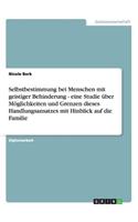 Selbstbestimmung bei Menschen mit geistiger Behinderung