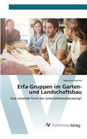 Erfa-Gruppen im Garten- und Landschaftsbau